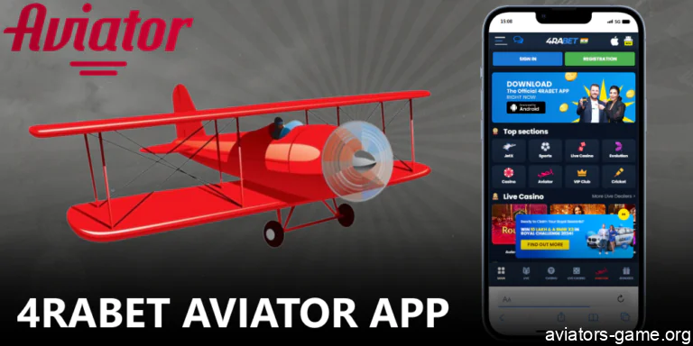 4rabet Aviator App for gamblers from India